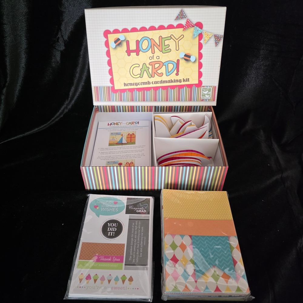 3Birds Honey of a Card Honeycomb Cardmaking Kit‎ DIY Greeting Card Set